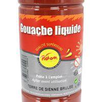Flacon gouache liquide 500 ml pichon avec bec verseur - sienne brûlée - Image 4