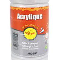 Flacon 500 ml gouache acrylique pichon - argent - Image 3