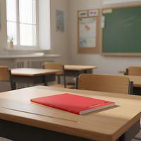 Cahier polypropylène 96 pages 90g seyes 24x32 cm - rouge - Image 2