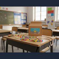 Lot de 3000 perles bois Ø10mm assorties + 30 m fils - Image 3