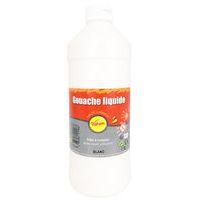 Flacon 1 litre gouache pichon avec bec verseur - blanc - Image principale