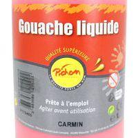 Flacon 1 litre gouache pichon avec bec verseur - carmin - Image 2