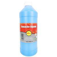 Flacon 1 litre gouache pichon avec bec verseur - bleu primaire (cyan) - Image principale