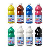 Assortiment 8 flacons 1 litre gouache lot n° 1 lefranc & bourgeois - Image principale
