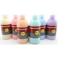 Assortiment de 6 flacons de 250 ml de gouache acrylique pastel pichon - Image 2