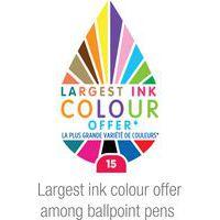 Pochette 15 stylos bille moyenne Bic Cristal Multicouleur - Image 3