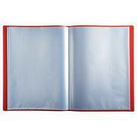 Reliure plastique 60 volets transparents - Rouge - Image 3