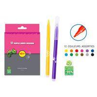 Pochette 12 feutres Pichon assortis pointe moyenne 2,7 mm - Image 2