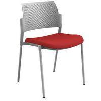 Chaise Kyos dos polypropylène gris assise tissu Sokoa - Image principale