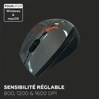 Souris sans fil carbone avec socle de recharge - Mobility Lab - Image 5