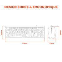 Ensemble Clavier + Souris filaires CF100 - Mobility Lab - Image 5