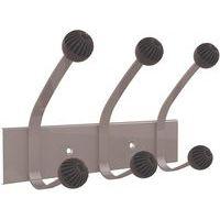 Unilux Hakea Patère Triple Gris métal/Noir - Image principale