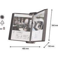 Support mural - Tarifold VEO - Nb de pochettes:10 - Noir - Image 5