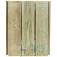 Poubelle carrée Kerguélen 50L - pin traité - Manutan Expert - Image 2