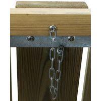 Poubelle carrée Kerguélen 50L - pin traité - Manutan Expert - Image 4