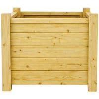 Jardinière Ventoux carrée 95x95x95 cm - pin traité - Image 4