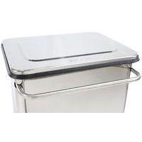 Conteneur mobile à pédale avec tubes en inox 70L - Manutan - Image 2