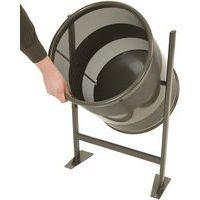 Corbeille d'extérieur graphite 80 L sur support - Image 2