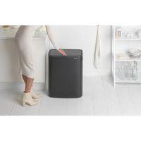 Poubelle Touch BO 2x30L noir mat - Image 4