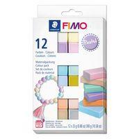 Lot de 12 blocs FIMO 25 g couleurs pastel assorties - Image principale