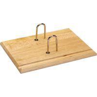 Socle éphéméride bois verni 2 arceaux métal - Image principale