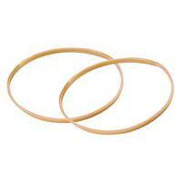 Boîte 100 g bracelets caoutchouc blonds 120 x 1,8 mm - Image 2