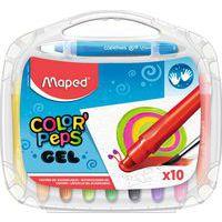 Boîte plastique de 10 crayons gel aquarellables couleurs ass - Image principale