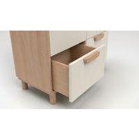 Meuble Filou  6 tiroirs sur pieds blanc - Image 2