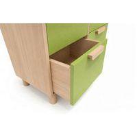 Meuble Filou  6 tiroirs sur pieds vert pomme - Image 2