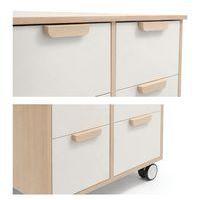 Meuble Filou  6 tiroirs sur roulettes blanc - Image 3