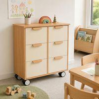 Meuble Filou  6 tiroirs sur roulettes blanc - Image 2