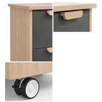 Meuble Filou  6 tiroirs sur roulettes gris onyx - Image 4