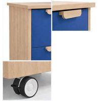 Meuble Filou  6 tiroirs sur roulettes bleu delft - Image 2