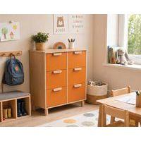 Meuble Filou 6 tiroirs sur pieds orange de Sienne - Image 2