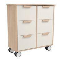 Meuble Filou  6 tiroirs sur roulettes blanc - Image 4