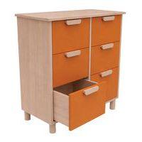 Meuble Filou 6 tiroirs sur pieds orange de Sienne - Image 3
