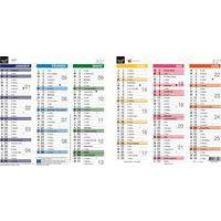 Lot de 10 Calendrier origami Arc en ciel 12 mois - 36x18cm - 2027 - Quo Vadis - Image principale