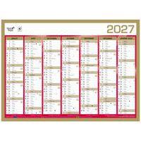 Lot de 10 Calendrier banque - Or - 55x40,5cm - Image 2
