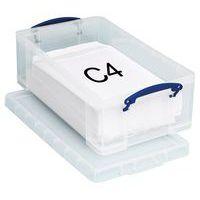 Bac de rangement plastique à couvercle clipsé 12L - Image 2
