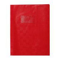 Protège-cahier grain madras 22/100ème 17x22 cm rouge - Image principale