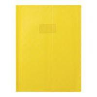 Protège-cahier+ grain madras 22/100ème 24x32 cm jaune (lot de 10) - Image principale