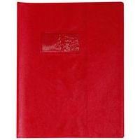 Protège-cahier grain cuir 20/100e 17x22 cm rouge (lot de 20) - Image principale