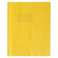 Protège-cahier grain cuir 20/100e 17x22 cm jaune (lot de 20) - Image principale