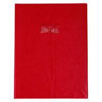 Protège-cahier grain cuir 20/100ème 24x32 cm rouge - Image principale