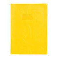 Protège-cahier grain cuir 20/100ème 21x29,7 cm jaune - Image principale