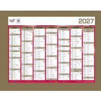 Lot de 10 Calendrier banque - Or - 27x21cm - Image 2