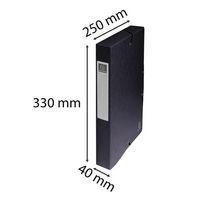 Boite de classement exabox carte lustrée dos 40 mm noir - Image 4