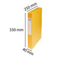 Boite de classement exabox carte lustrée dos 40 mm jaune - Image 5