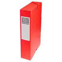 Boite de classement exabox carte lustrée dos 60 mm rouge - Image principale