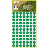 Pochette de 462 pastilles adhésives diamètre 8 mm vert - Image principale